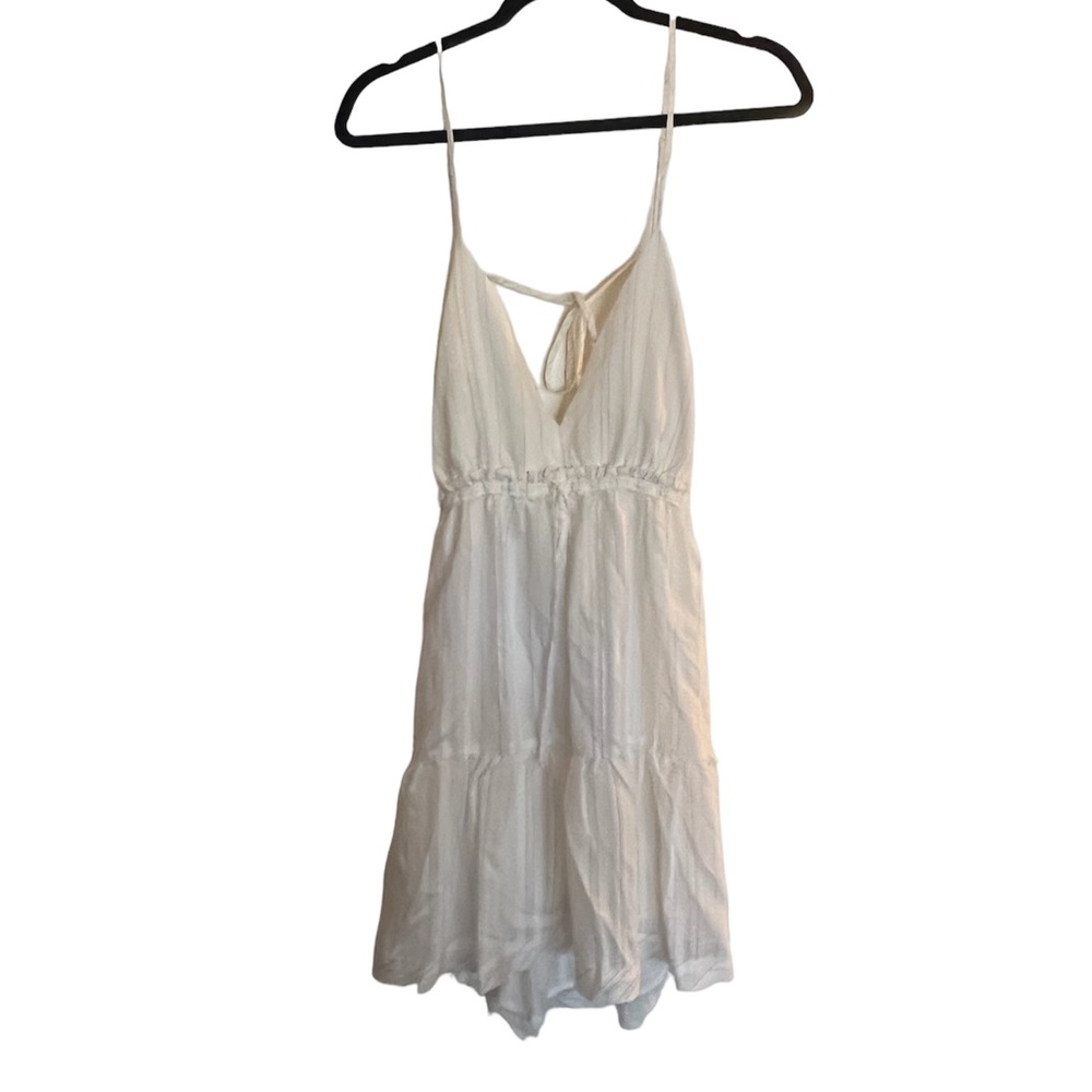 Pinstripe cutout mini dress - Picture 4 of 5